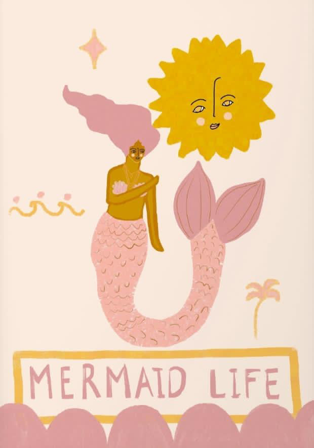 Mermaid Life - Greeting Card