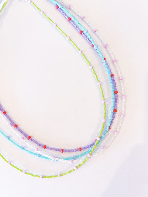Kyra Stone- Satalite Necklace (mixed colours)