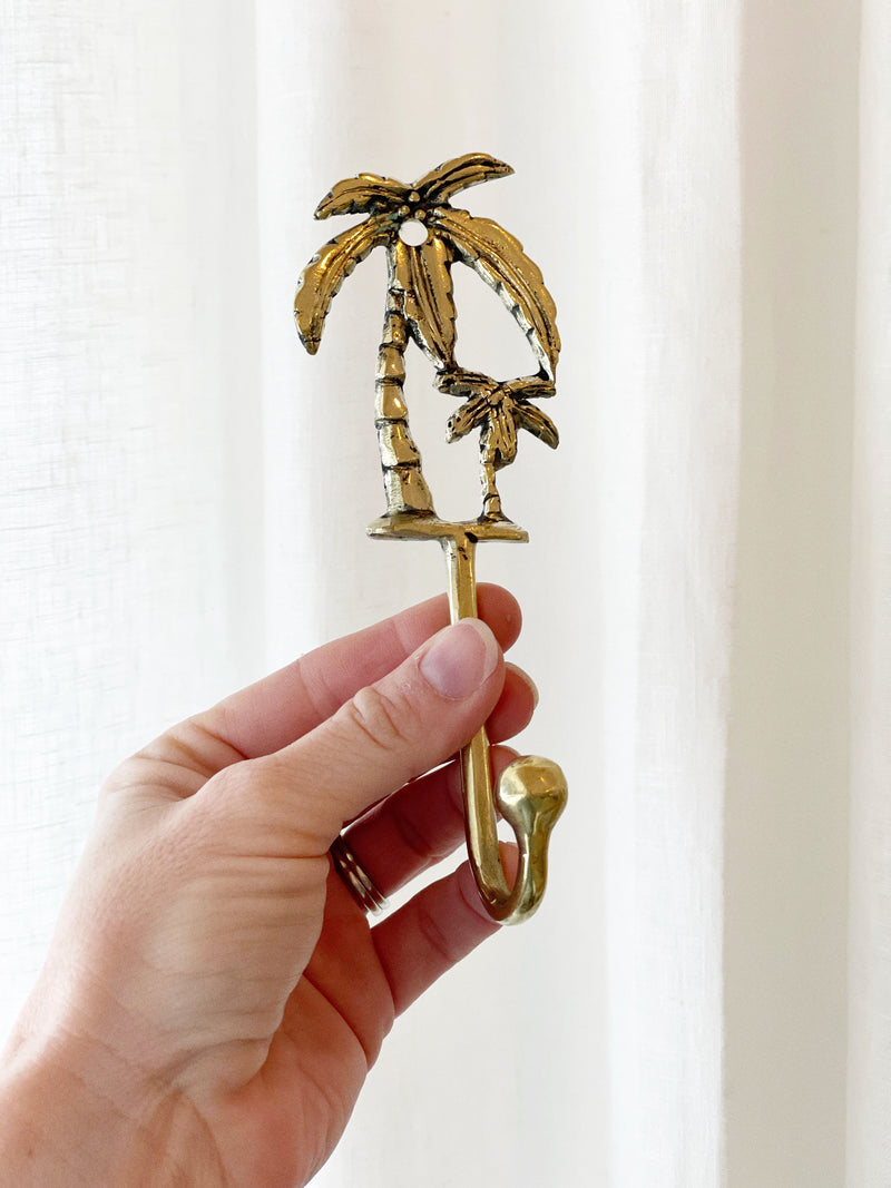 Brass Hook- Small Palms